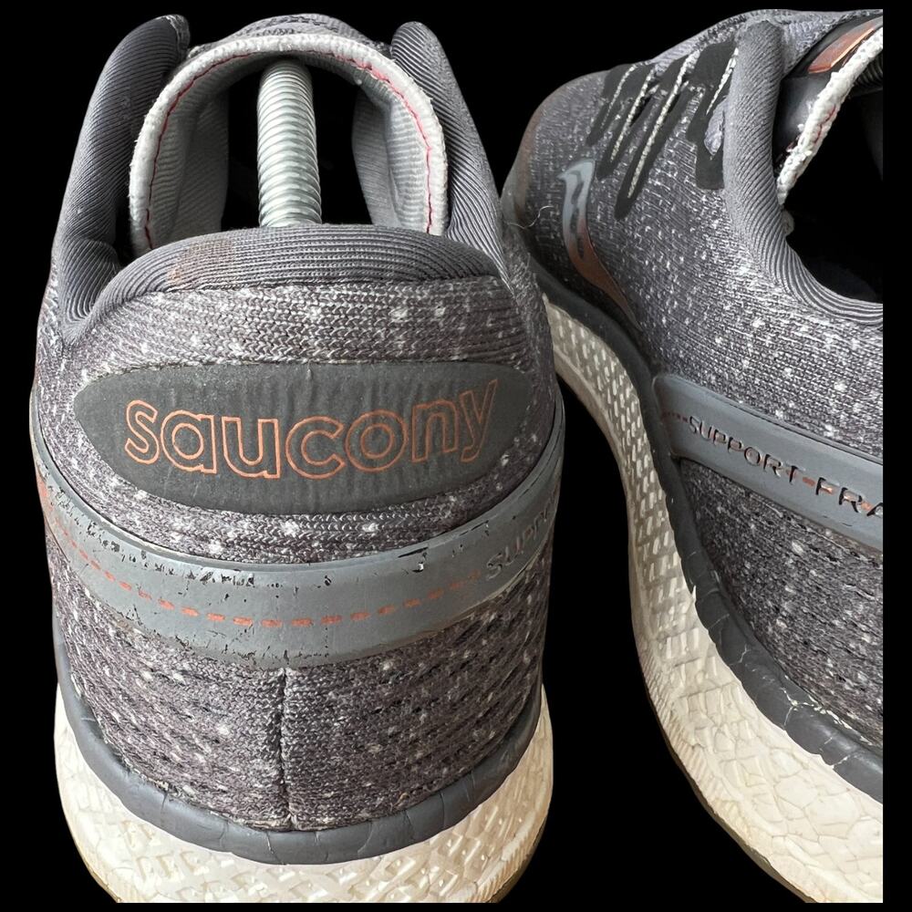 SAUCONY Freedom IS0 Women's 9.5 Running Shoes Grey Denim Copper Sneakers - Picture 13 of 16